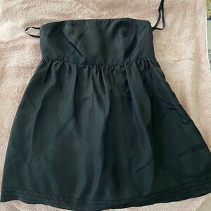 Elegant 100 % Silk Black Strapless Top